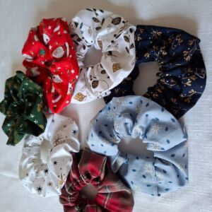 Pretty Christmas Scrunchies